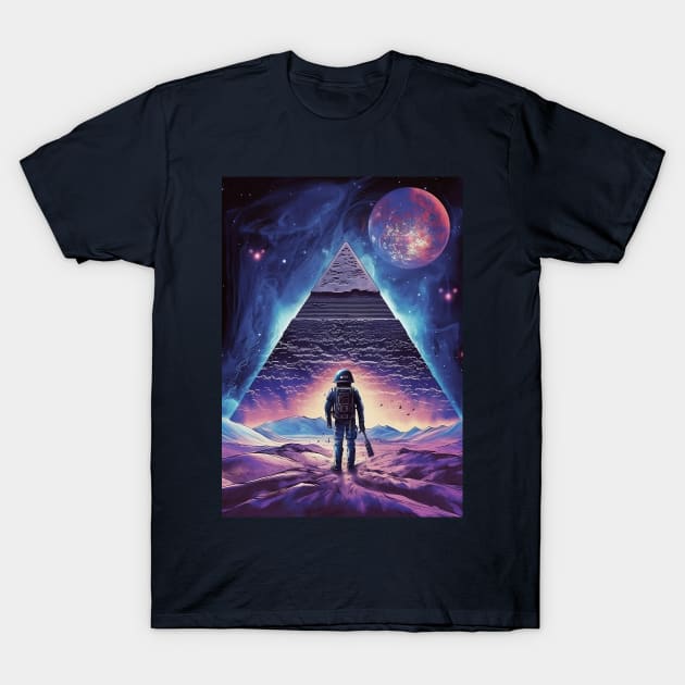 Pyramids of the Cosmos T-Shirt by Rafael Pando